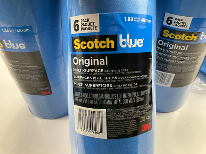 24 Rolls Total - 3M 2090 ScotchBlue Painters Masking Tape, Blue, 1.88'' X 60 Yd