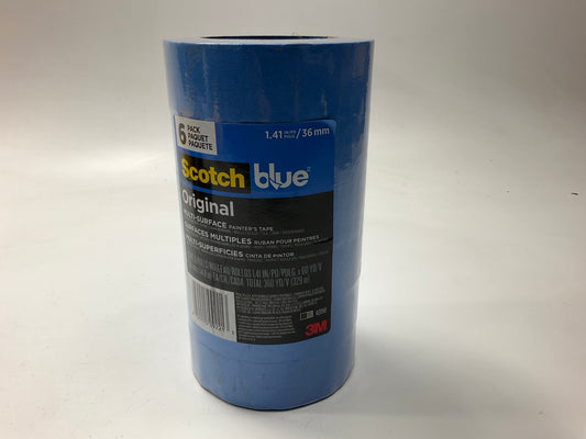 (6) Rolls - 3M 2090 Scotch Blue Multi-Purpose Painter's Tape, 1.41'' X 60-Yard