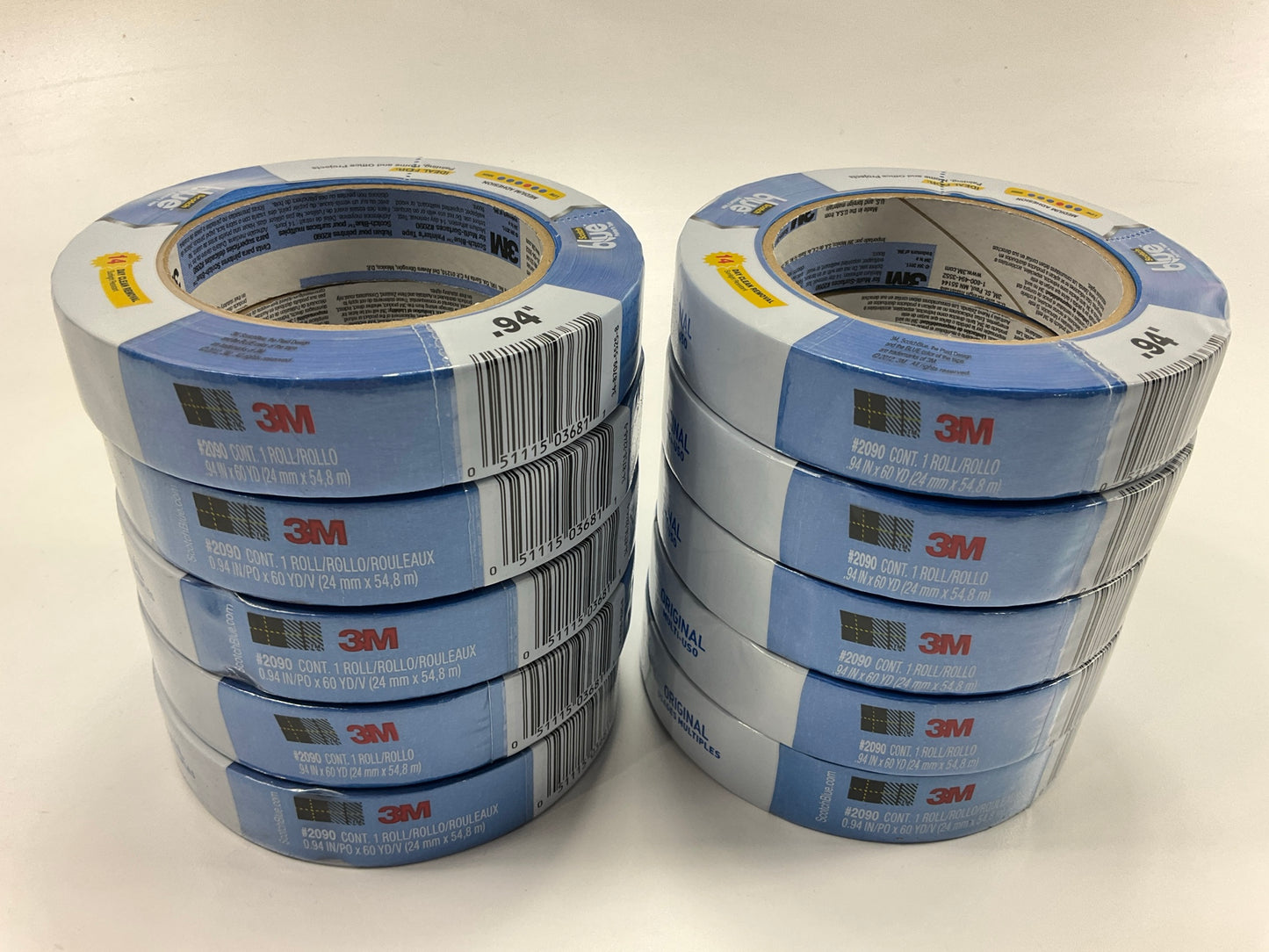 (10) Rolls 3M ScotchBlue 0.94'' X 60 Yds Original Multi-Surface Painter Mask Tape