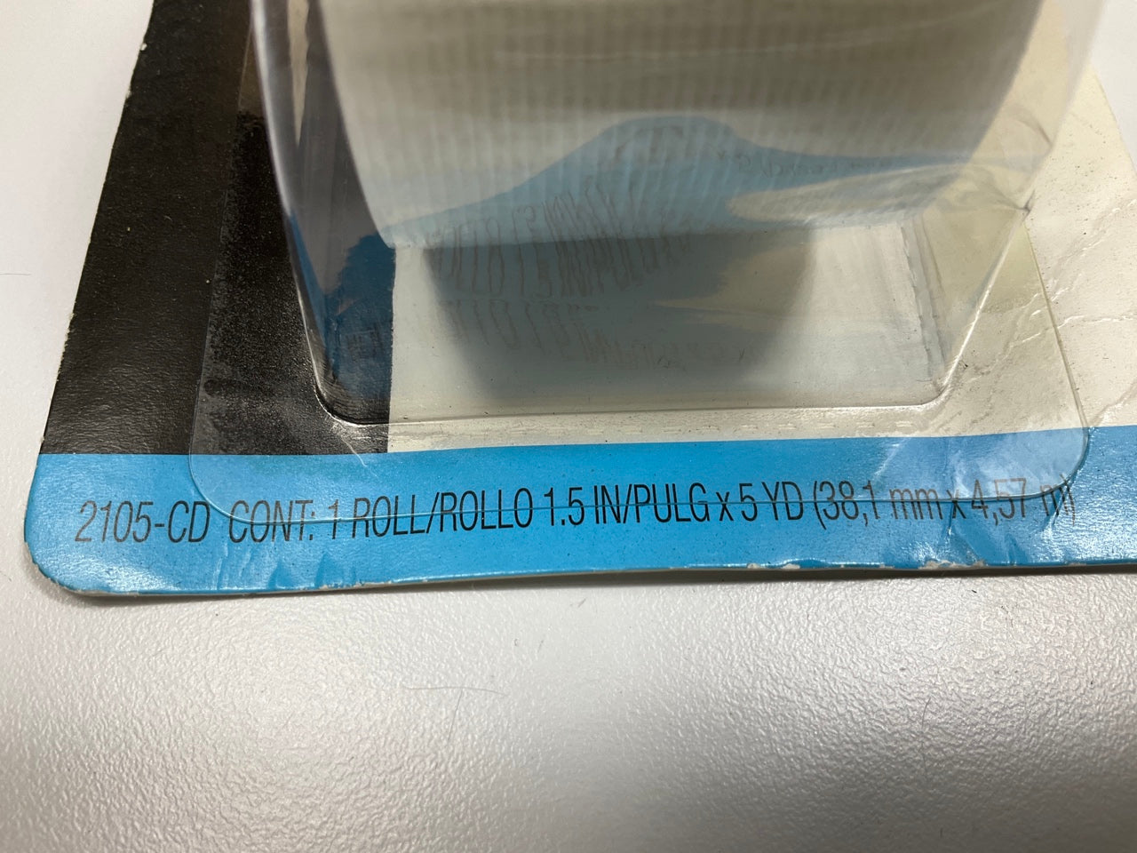 5 Rolls - 3M 2105-CD High Performance Transparent Duct Tape - 1.5'' X 5 Yards