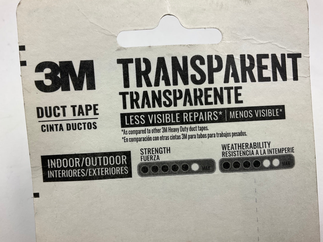 3M 2105-CD High Performance Transparent Duct Tape - 5 Yards