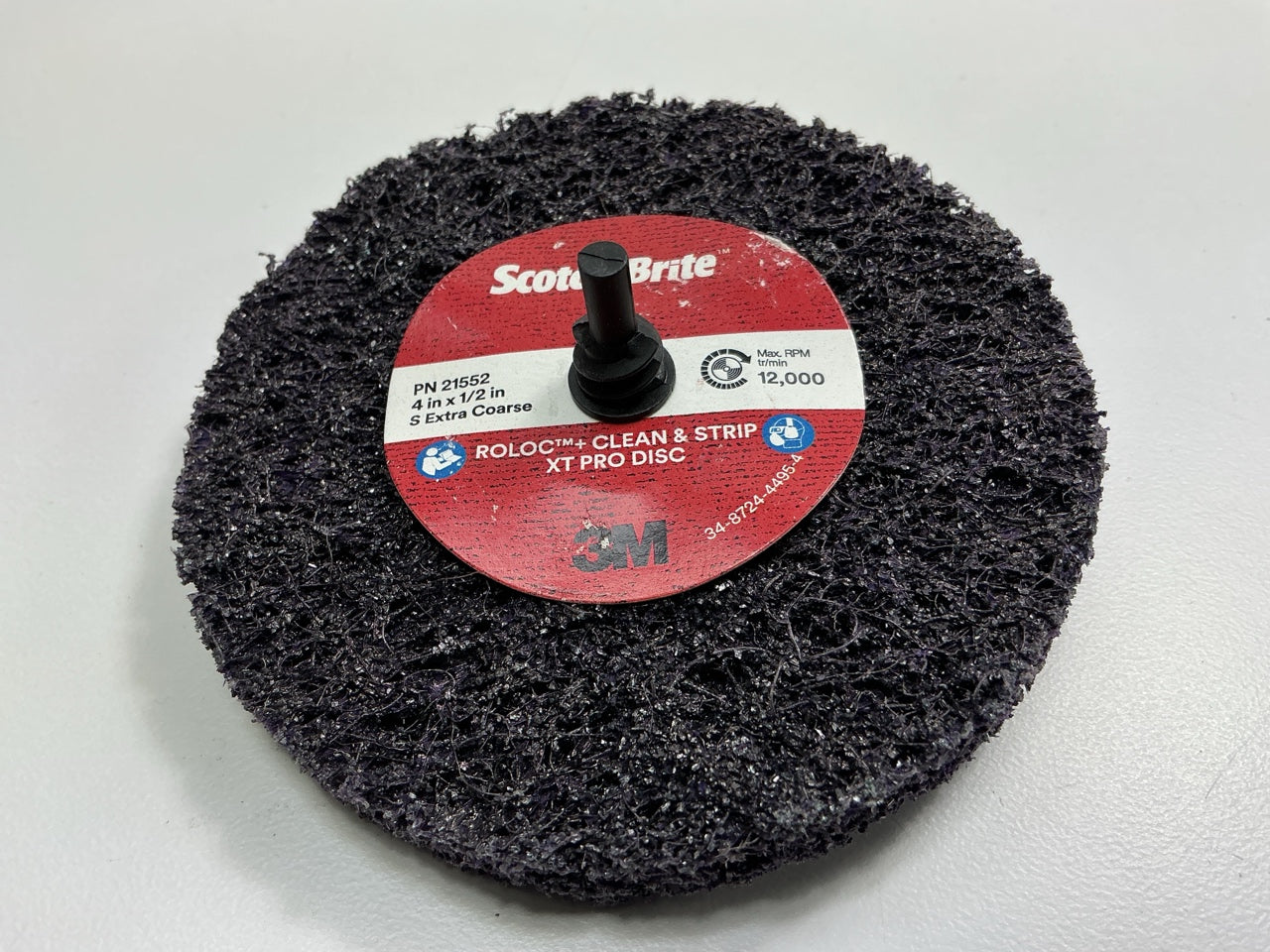 (10) 3M 21552 Scotch-Brite Roloc+ 4'' Clean & Strip XT Pro Disc Rust Removal