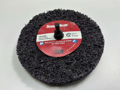 (10) 3M 21552 Scotch-Brite Roloc+ 4'' Clean & Strip XT Pro Disc Rust Removal