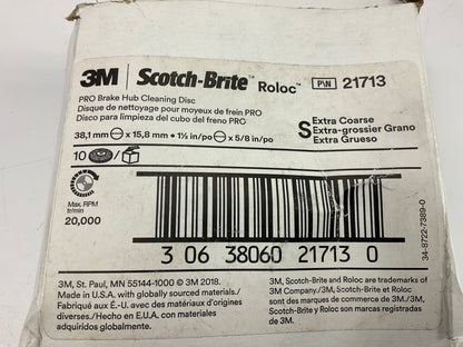 (7) 3M 21713 Scotch-brite Roloc Pro Brake Hub Cleaning Disc, 1-1/2 In X 5/8 In