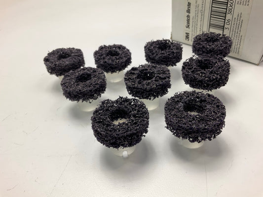 (9) 3M 21713 Scotch-brite Roloc Pro Brake Hub Cleaning Discs, 1-1/2'' X 5/8''