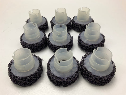 (9) 3M 21713 Scotch-brite Roloc Pro Brake Hub Cleaning Discs, 1-1/2'' X 5/8''