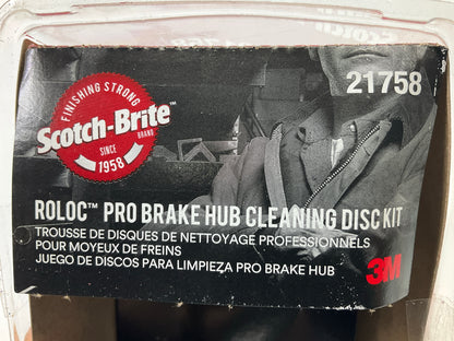 OPEN BOX - 3M 21758 Scotch-Brite Roloc Pro Brake Hub Cleaning Disc Kit