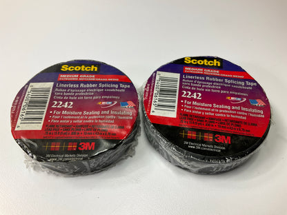 (2) Rolls - 3M 2242 Scotch 3/4 In. X 15 Ft. Linerless Electrical Splicing Tape