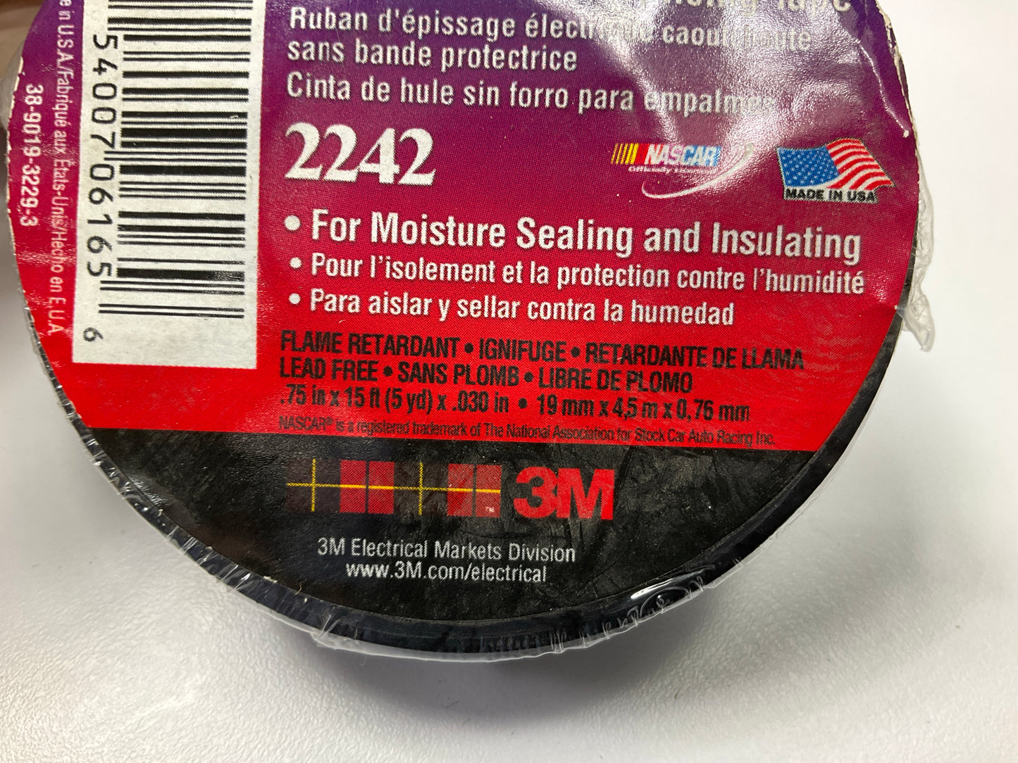 3M Scotch 2242 3/4'' X 15 Feet Electrical Splicing Tape