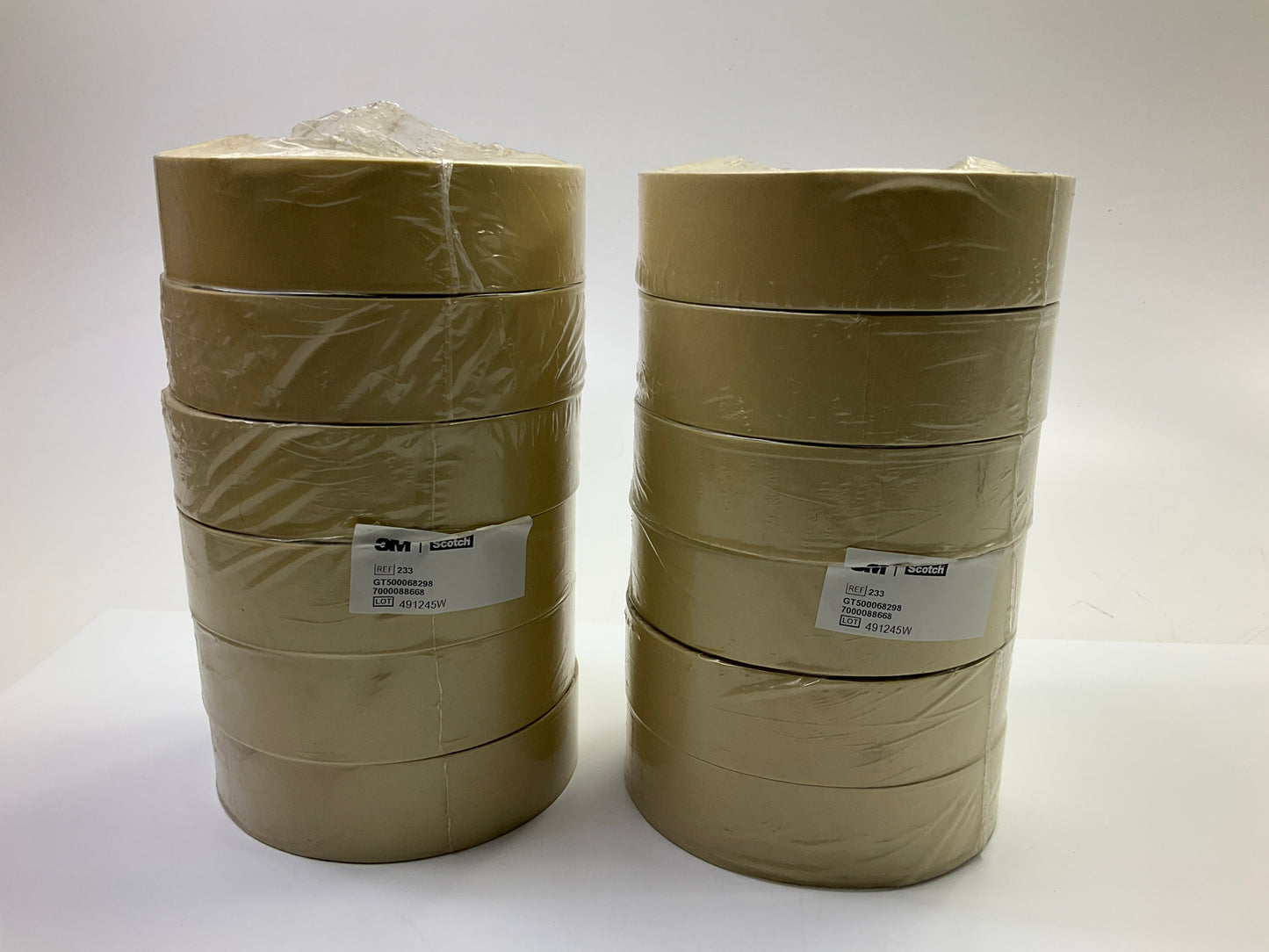 (12) 3M 243112 General Purpose Masking Tape, 3'' Core Size, 1-1/2'' X 60 Yards Ea