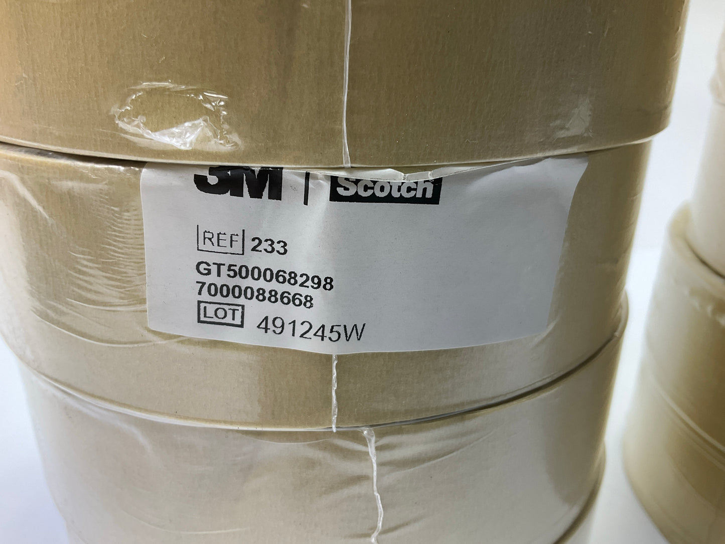 (12) 3M 243112 General Purpose Masking Tape, 3'' Core Size, 1-1/2'' X 60 Yards Ea