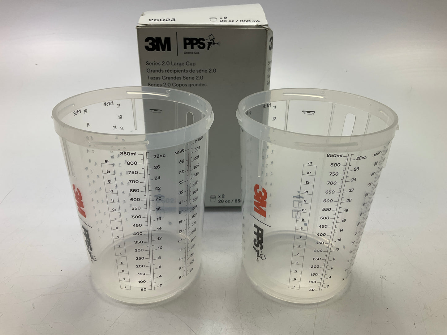 3M 26023 PPS 2.0 Spray Gun Cups, Large, 28 Ounces, 2 / Pack