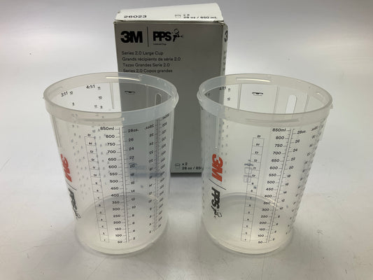 3M 26023 PPS 2.0 Spray Gun Cups, Large, 28 Ounces, 2 / Pack