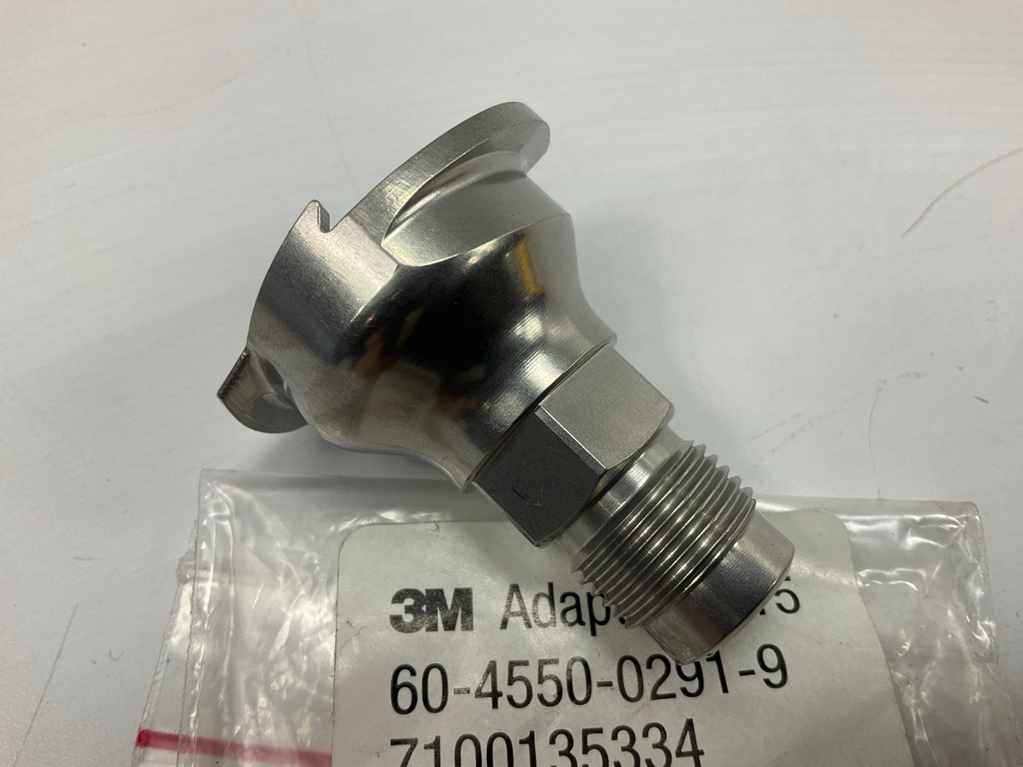 3M 26046 PPS S15 Adapter For Binks, DeVilbiss Spray Gun 3/8 Male, 19 Thread BSP