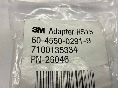 3M 26046 PPS S15 Adapter For Binks, DeVilbiss Spray Gun 3/8 Male, 19 Thread BSP