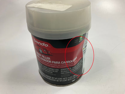 Small Dent - 3M 261 Bondo Body Filler, Original Formula Fast, Easy Repair