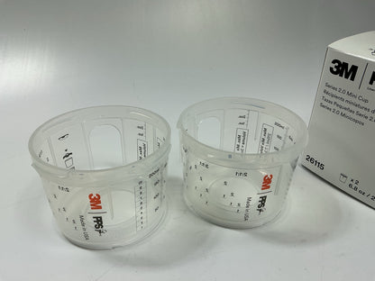 3M 26115 Spray Gun Cup, 6.8 Fl. Oz. Capacity, 2 / Pack