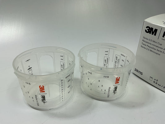 3M 26115 Spray Gun Cup, 6.8 Fl. Oz. Capacity, 2 / Pack