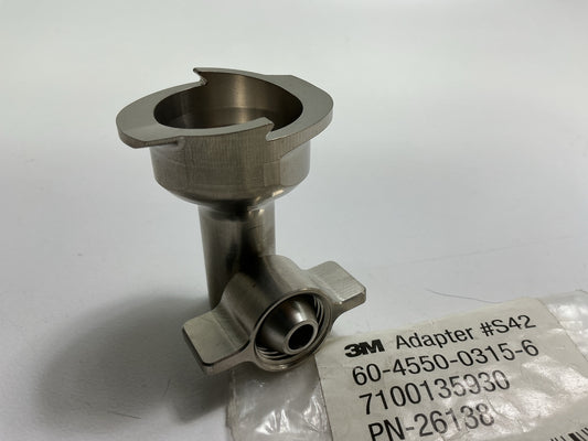 3M 26138 PPS Series 2.0 Adapter #S42, 3/8 Female R-Angle, 19 Thread BSP
