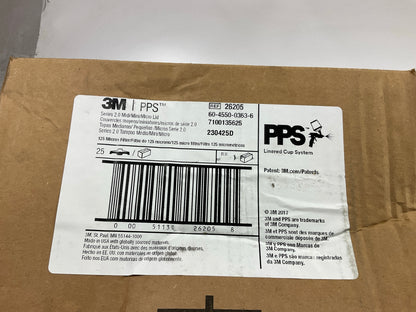 3M 26205 PPS Series 2.0 Lids, Midi/Mini/Micro, 125 Micron Filter, 25 Lids