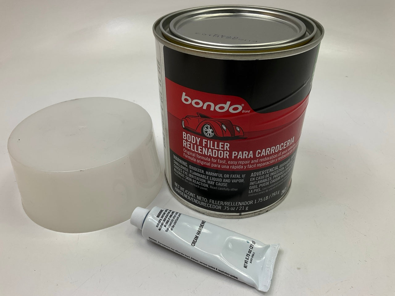 3M 262 Bondo Body Filler Kit (Stage 3) 1.75lbs  And Cream Hardener .75oz