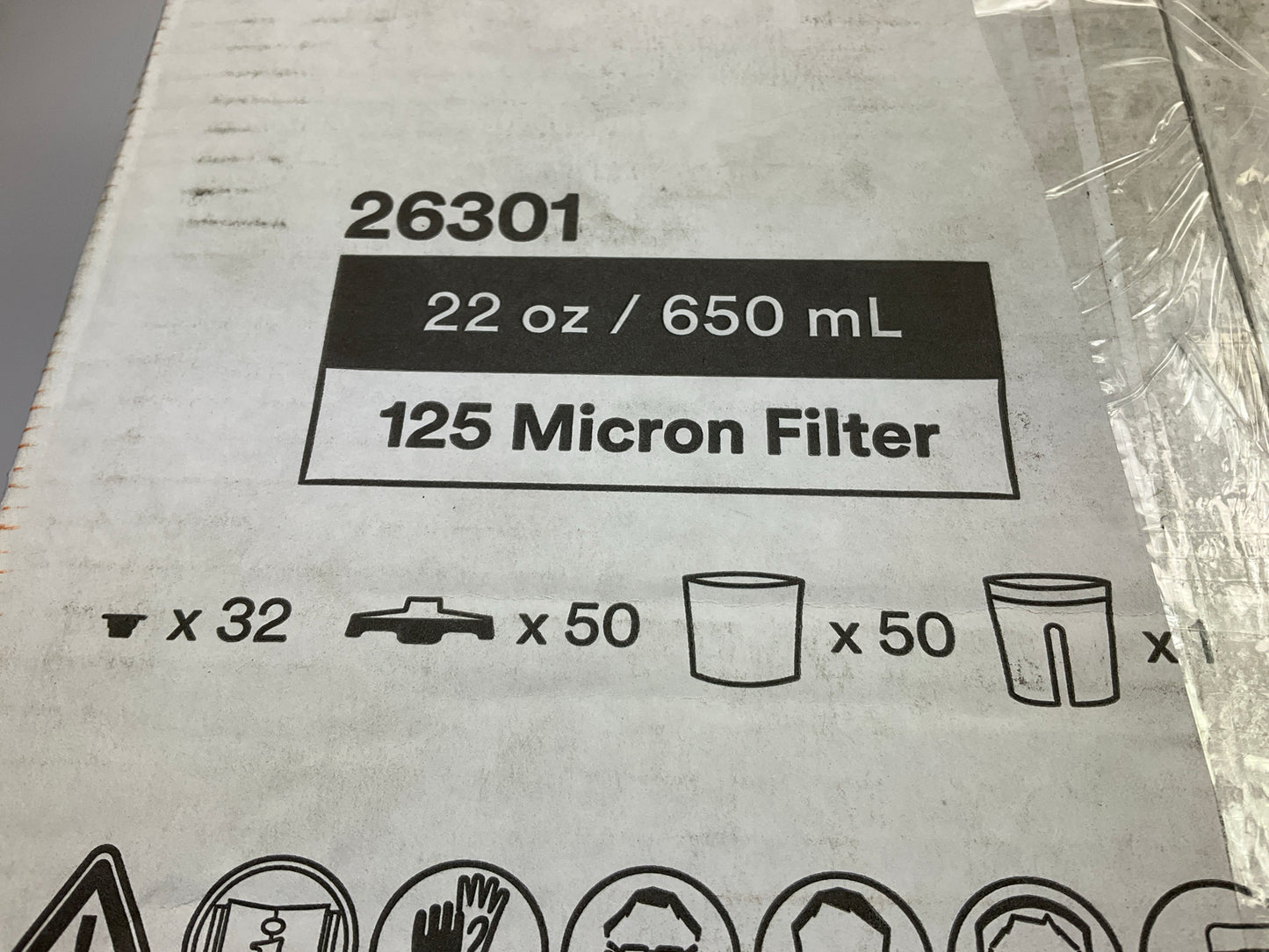 3M 26301 PPS 2.0 Spray Gun Cup, Lids And Liners Kit, 125-Micron Filter, Standard