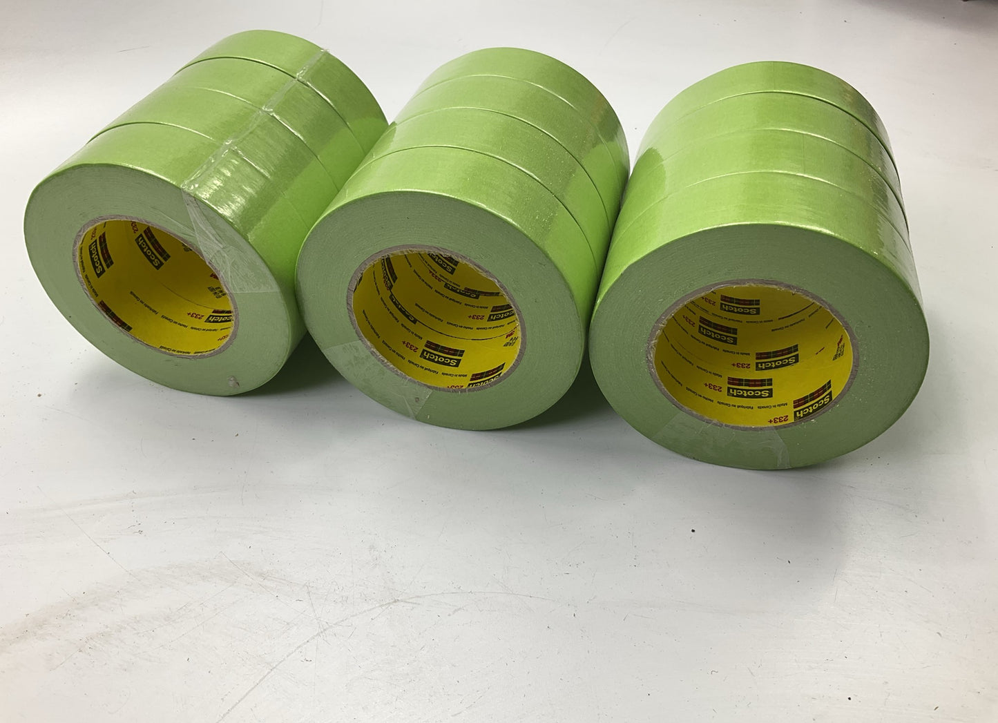 12 Rolls 3M Scotch 233+ Performance Masking Tape 36mm X 55m (1-1/2'' Application)