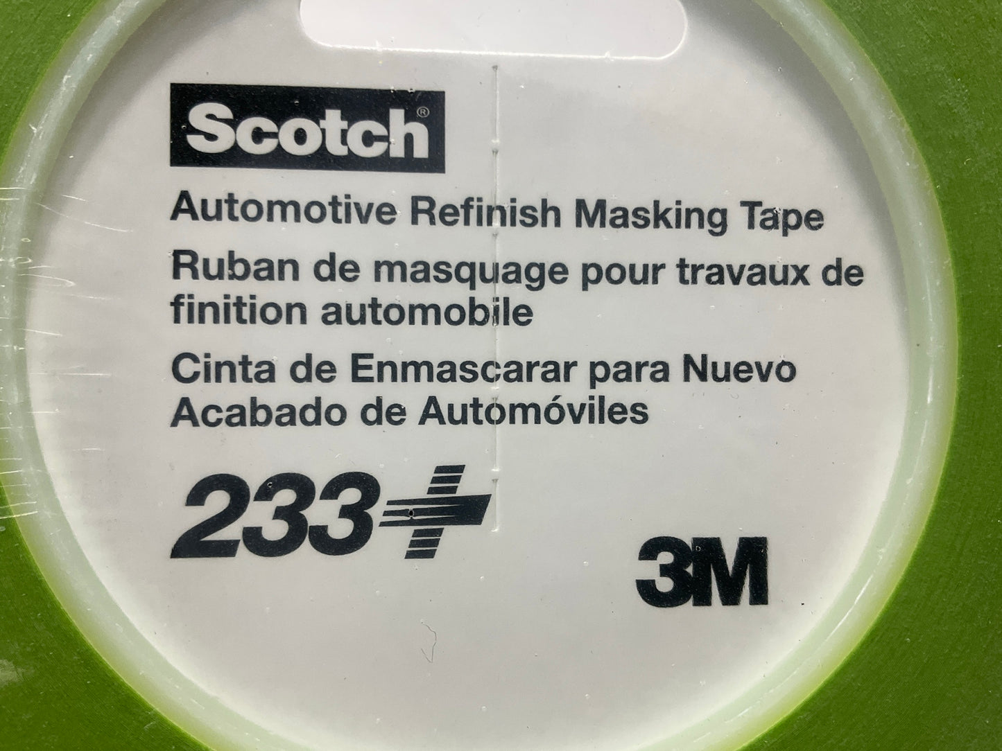 3M 26343 Scotch Performance Masking Tape 233+ 1 Roll 3mm X 55m, Green