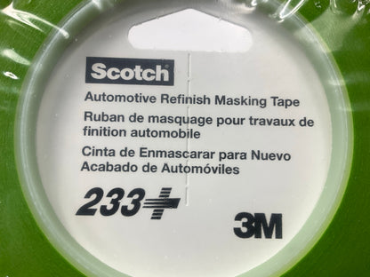 3M 26344 Automotive Refinish Masking Tape 233+ (6mm X 55m) Green