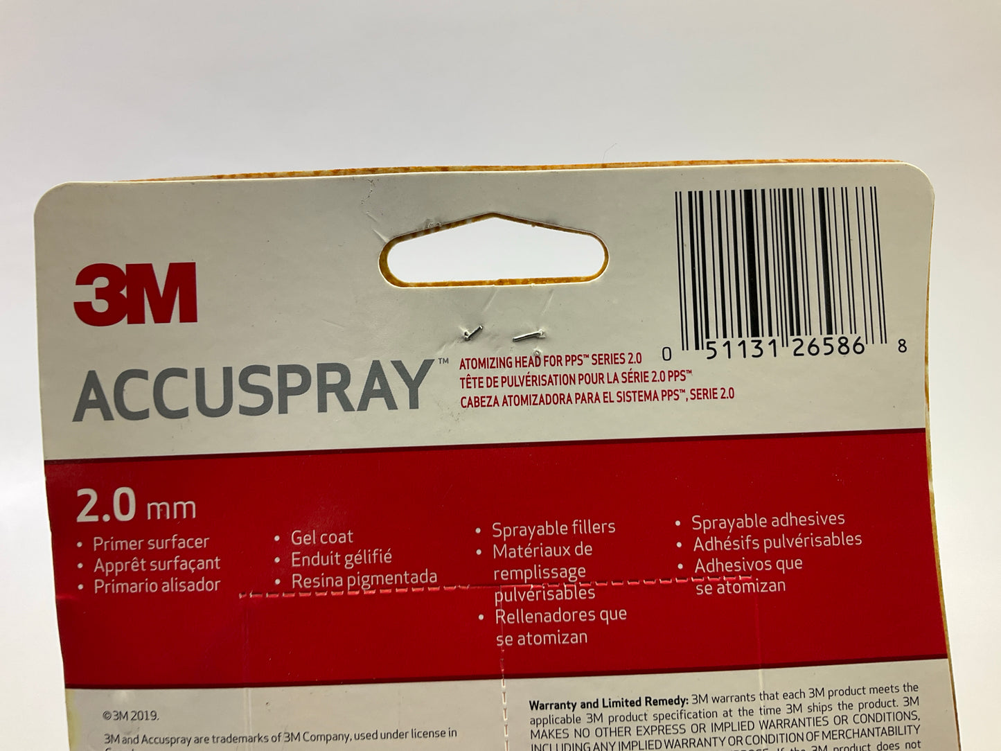3M 26586 Accuspray Paint Spray Gun Nozzle Refill For PPS 2.0, 2 Mm, Red