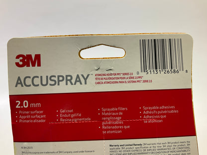 3M 26586 Accuspray Paint Spray Gun Nozzle Refill For PPS 2.0, 2 Mm, Red