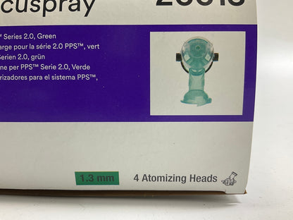 3M 26613 1.3MM Accuspray 2.0 PPS Atomizing Heads Green Spray Gun Tips, 4 Per Box