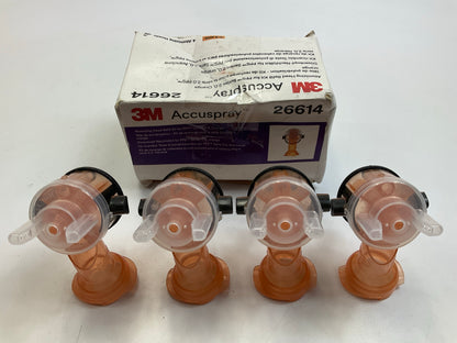3M 26614 1.4mm Accuspray 2.0 PPS Atomizing Heads Orange Spray Gun Tips, 4 / Pack