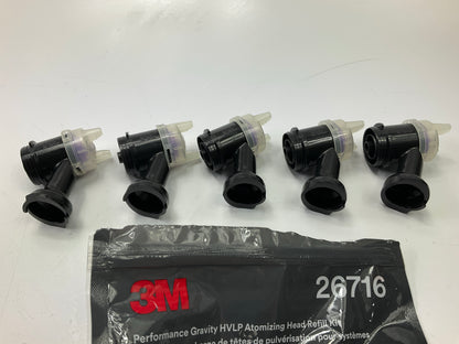 3M 26716 Performance Gravity HVLP Atomizing Head Refill Kit, 1.6mm, 5 / PACK