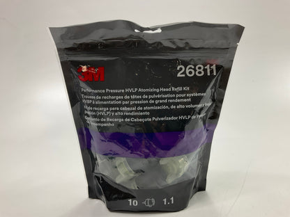 3M 26811 Yellow (10 Pack) - Performance Pressure HVLP Atomizing Head Refill