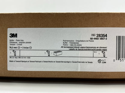 3M 28354 Pistol Grip Buffer 3'' With Sanding Pad & Wrench