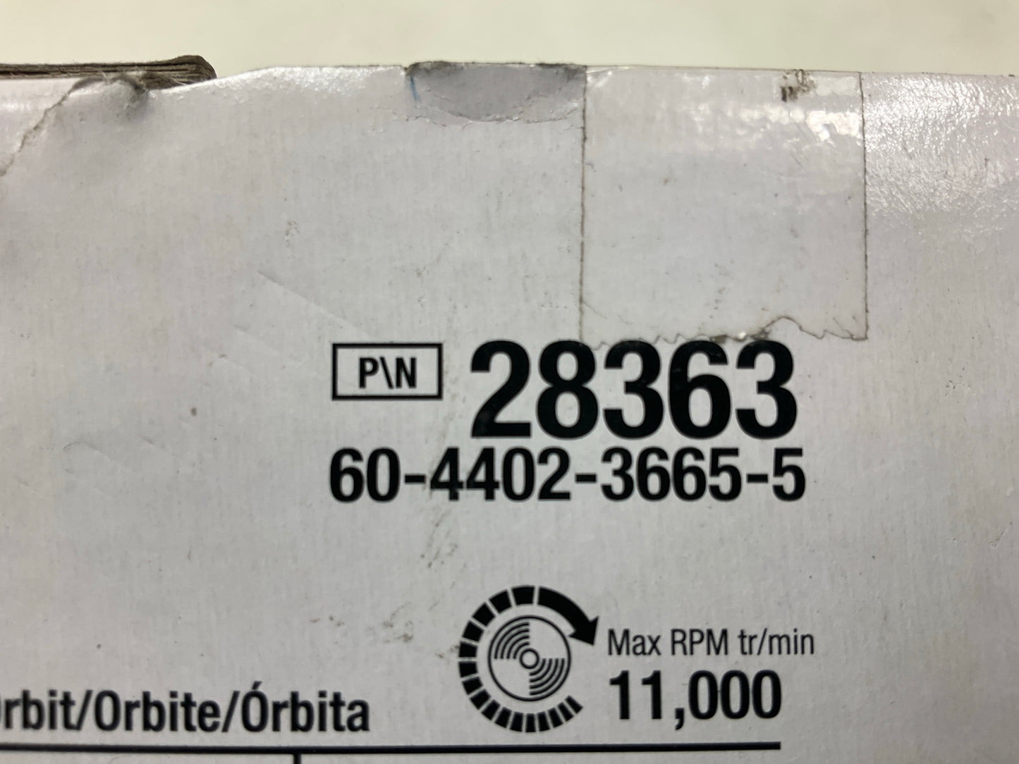 3M 28363 Pneumatic 3'' Buffer Polisher