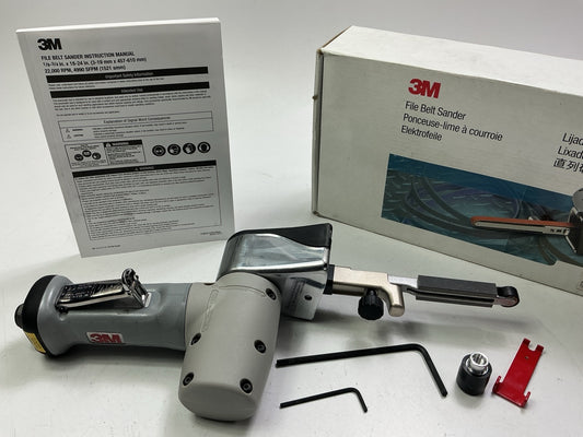 3M 28366 Industrial Pneumatic File Belt Sander Tool 1/8-3/4 X 18-24'' 22K RPM