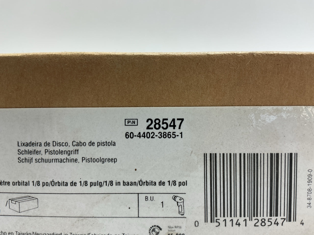 3M 28547 3'' Air Pistol Cubitron Pistol Grip Disc Sander