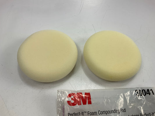 3M 30041 Perfect-It White 4 Inch Foam Compounding Pad - Pack Of (2) Pads