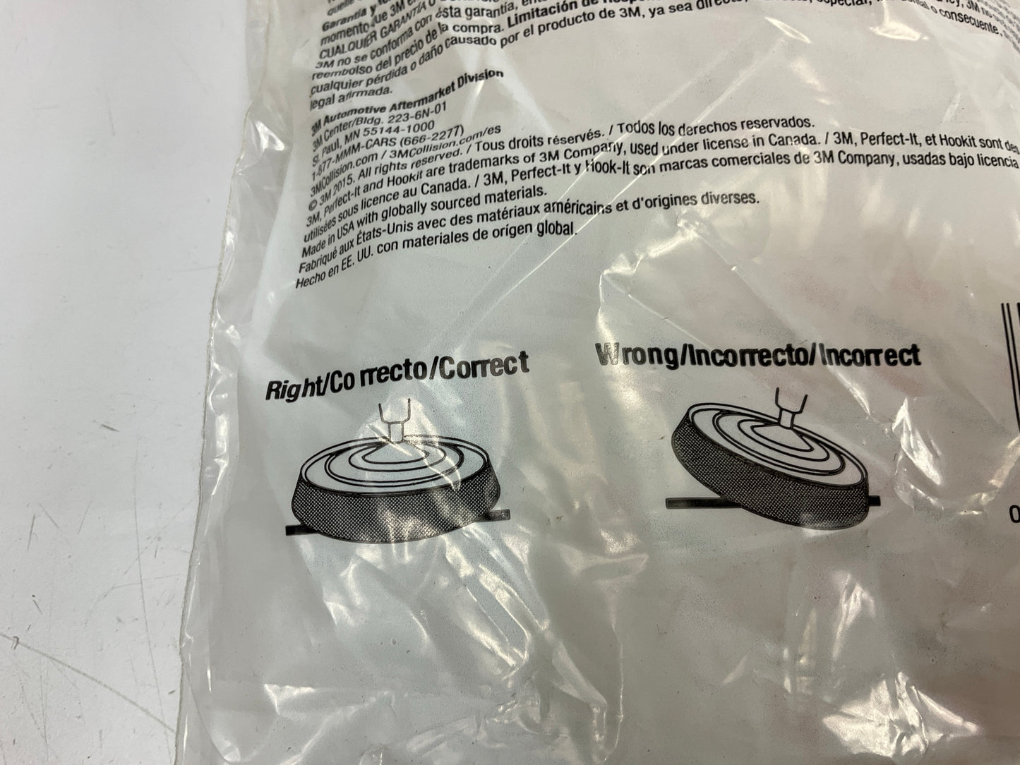 3M 30041 Perfect-It White 4 Inch Foam Compounding Pad - Pack Of (2) Pads