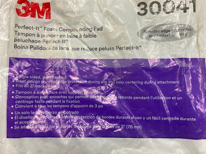 3M 30041 Perfect-It White 4 Inch Foam Compounding Pad - 2 Pads