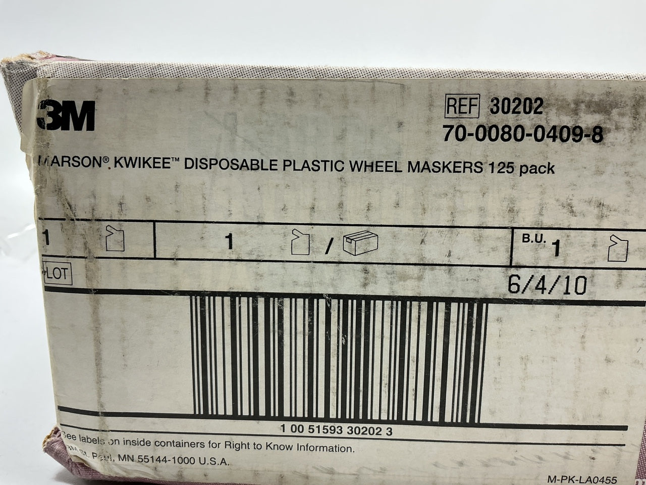 3M 30202 Disposable Plastic Wheel Maskers, 12''-15'' Wheels, Pack Of 125