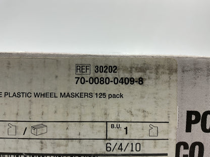 3M 30202 Disposable Plastic Wheel Maskers, 12''-15'' Wheels, Pack Of 125