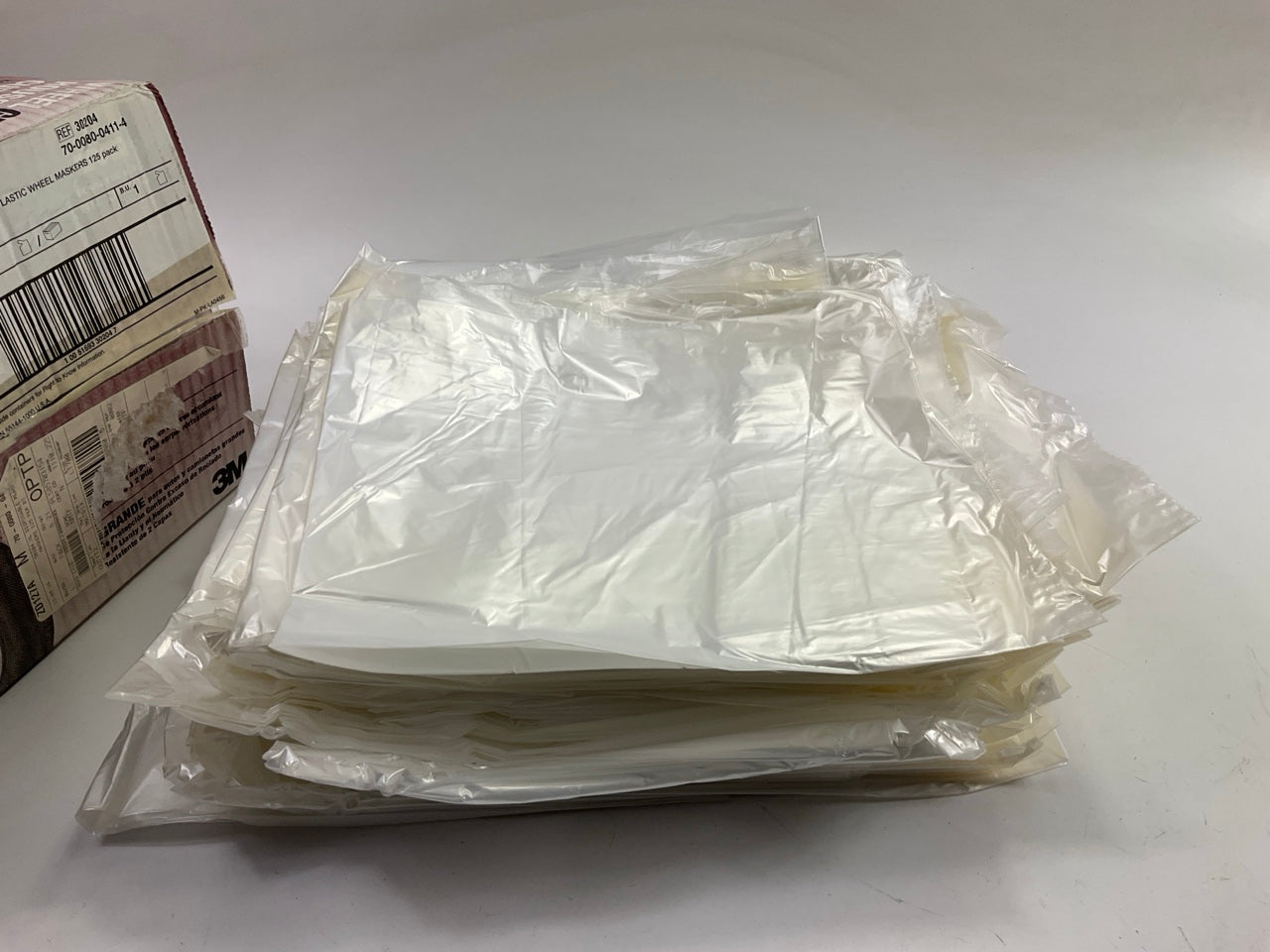 3M 30204 Disposable Plastic Wheel Maskers, X Large, 125 Covers In Box