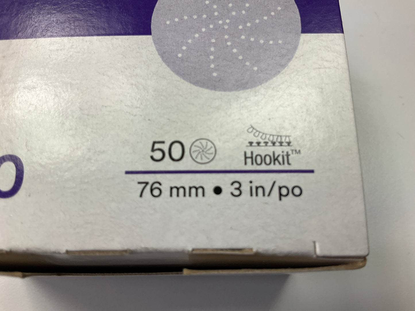 3M 30260 Purple Clean Sanding Hookit Disc, 3 Inch, P800 Grit, BOX OF 50 Discs