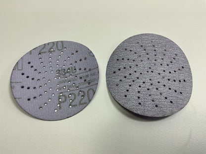 3M 30278 Purple Clean Sanding Hookit Disc, 3 Inch, P220 Grit, 41 Discs Total