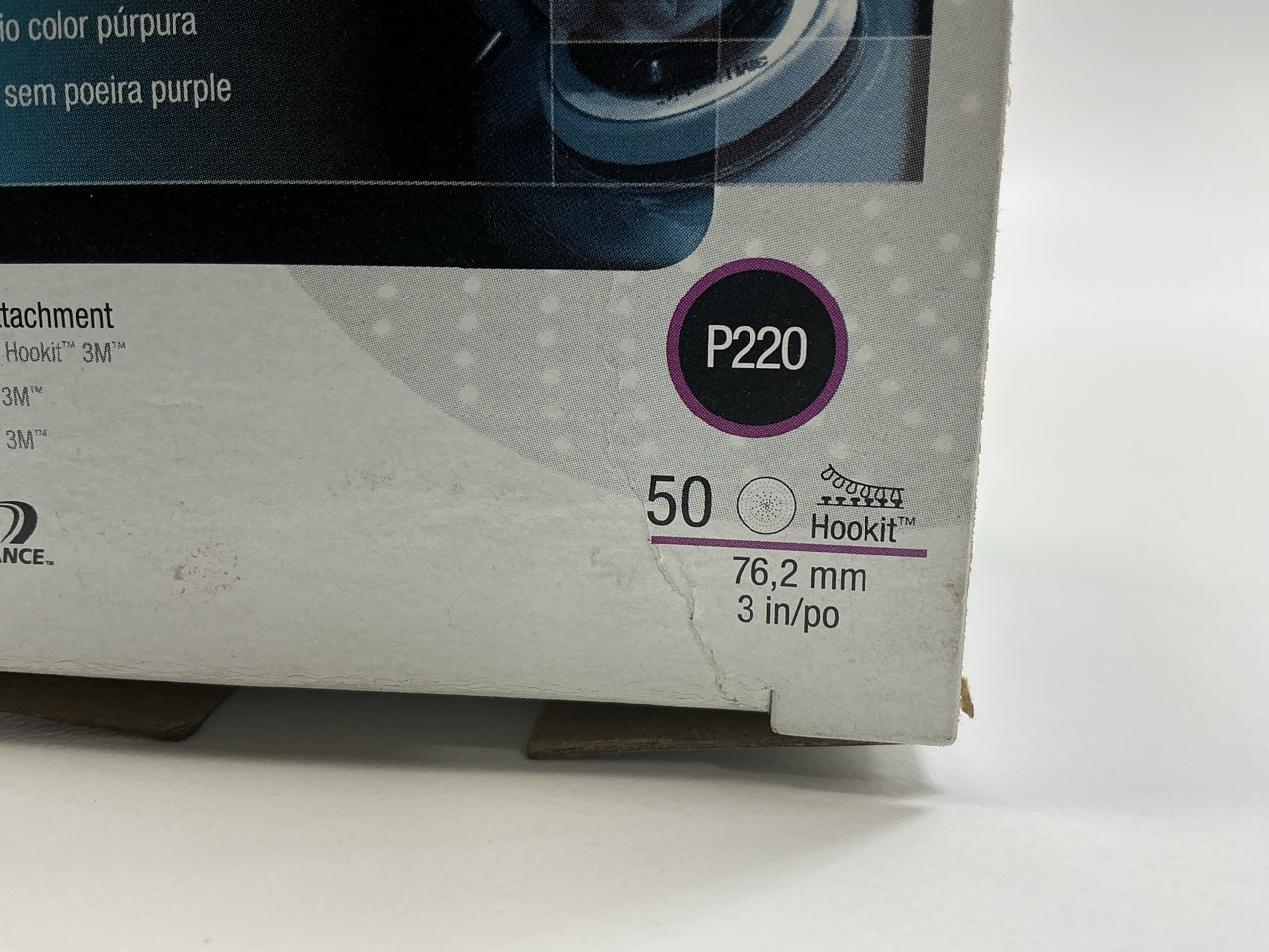3M 30278 Purple Clean Sanding Hookit Disc, 3 Inch, P220 Grit, 41 Discs Total