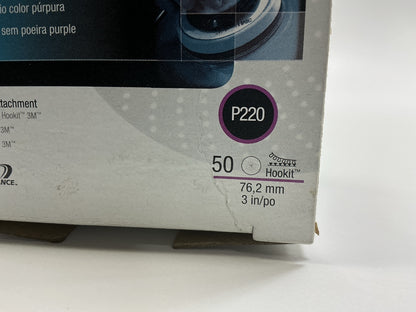 3M 30278 Purple Clean Sanding Hookit Disc, 3 Inch, P220 Grit, 41 Discs Total