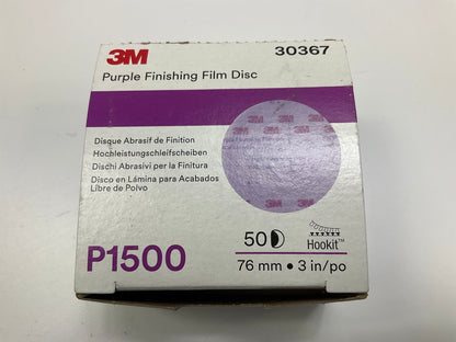 3M 30367 260L Series Sanding Abrasive Discs 3 In Dia 1500 Grit Purple, 50 Discs